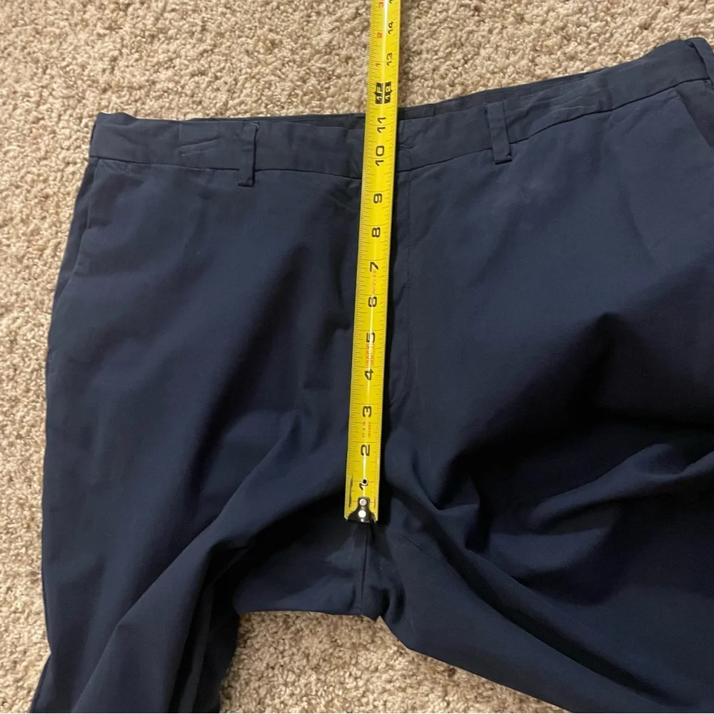PETER MILLAR  GOLF FLAT FRONT TROUSER PANTS NAVY BLUE 36 X 35 SLIM FIT